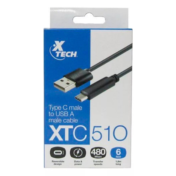 XTC-510 cable USB Type-C macho a USB 2.0 A 